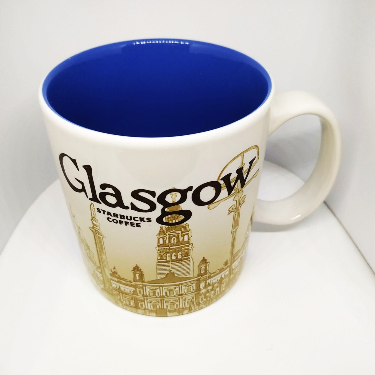 Starbucks Glasgow Scotland Global Icon City Collector Coffee Etsy