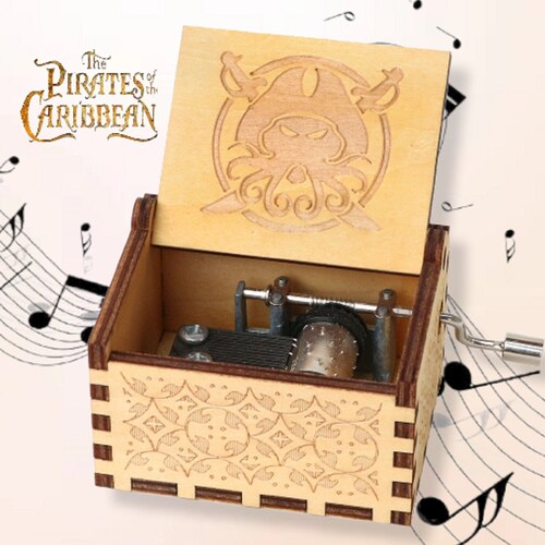 Pirates of the Caribbean Music Box Davy Jones Locket Theme Etsy