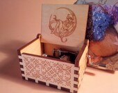 Sailor Moon Music Box Theme Music Chest Wooden Engraved Handmade Vintage Gift