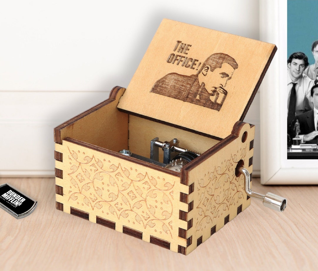 The Office Music Box TV Show Theme Song Engraved Handmade Gift Birthday