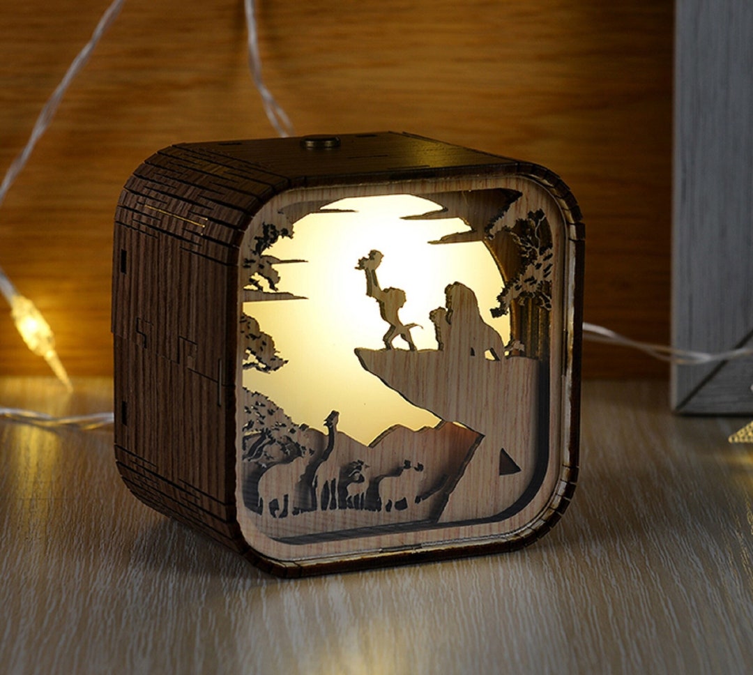 The Lion King Music Box 3D Light LED Can You Feel the Love Tonight Song