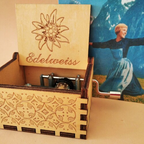 The Sound of Music Music Box EDELWEISS Theme Merry Christmas Etsy