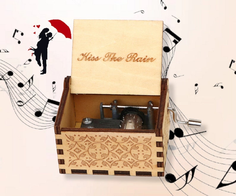 Kiss the Rain Yiruma Music Box Theme Music Chest Wooden Etsy