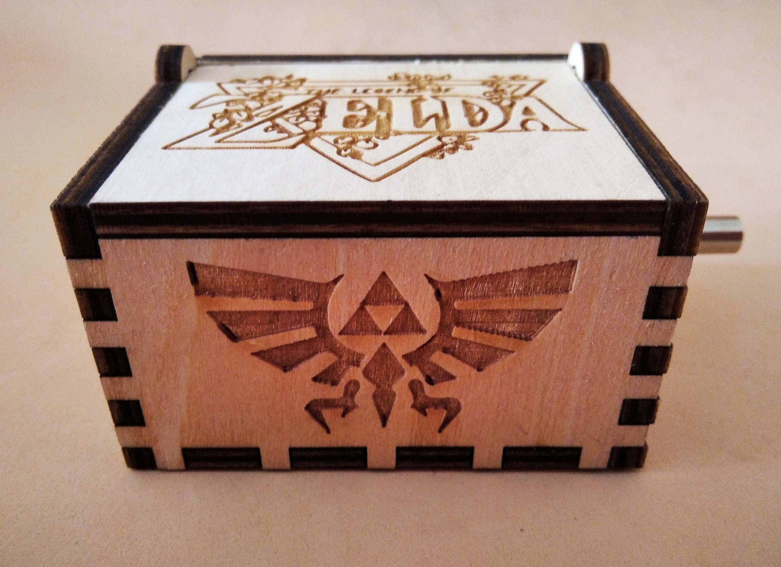 Zelda Music Box Theme Music Chest Wooden Engraved Handmade Etsy