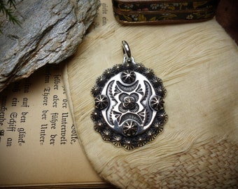 Silver Pendant ‚SOUTHWEST HERITAGE‘, 925 Sterling Silver, Handmade, Concho
