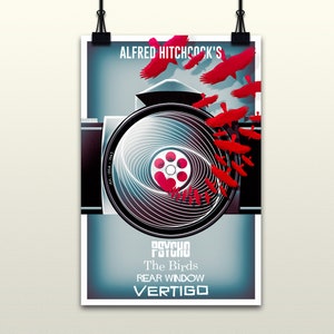 Alfred Hitchcock Celebration Alt-Movie Poster