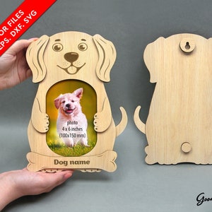 Dog Picture Frame SVG, Laser Cut Files DXF Cdr Eps, Pet Memorial ...