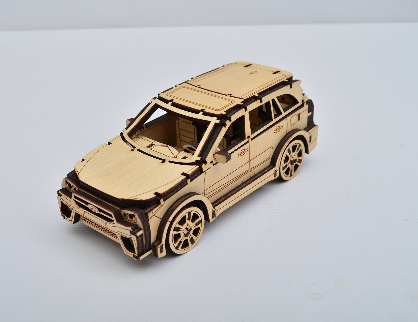 Laser Cut files Cherry 3D Car Vector file DXF EPS PDF digital Etsy