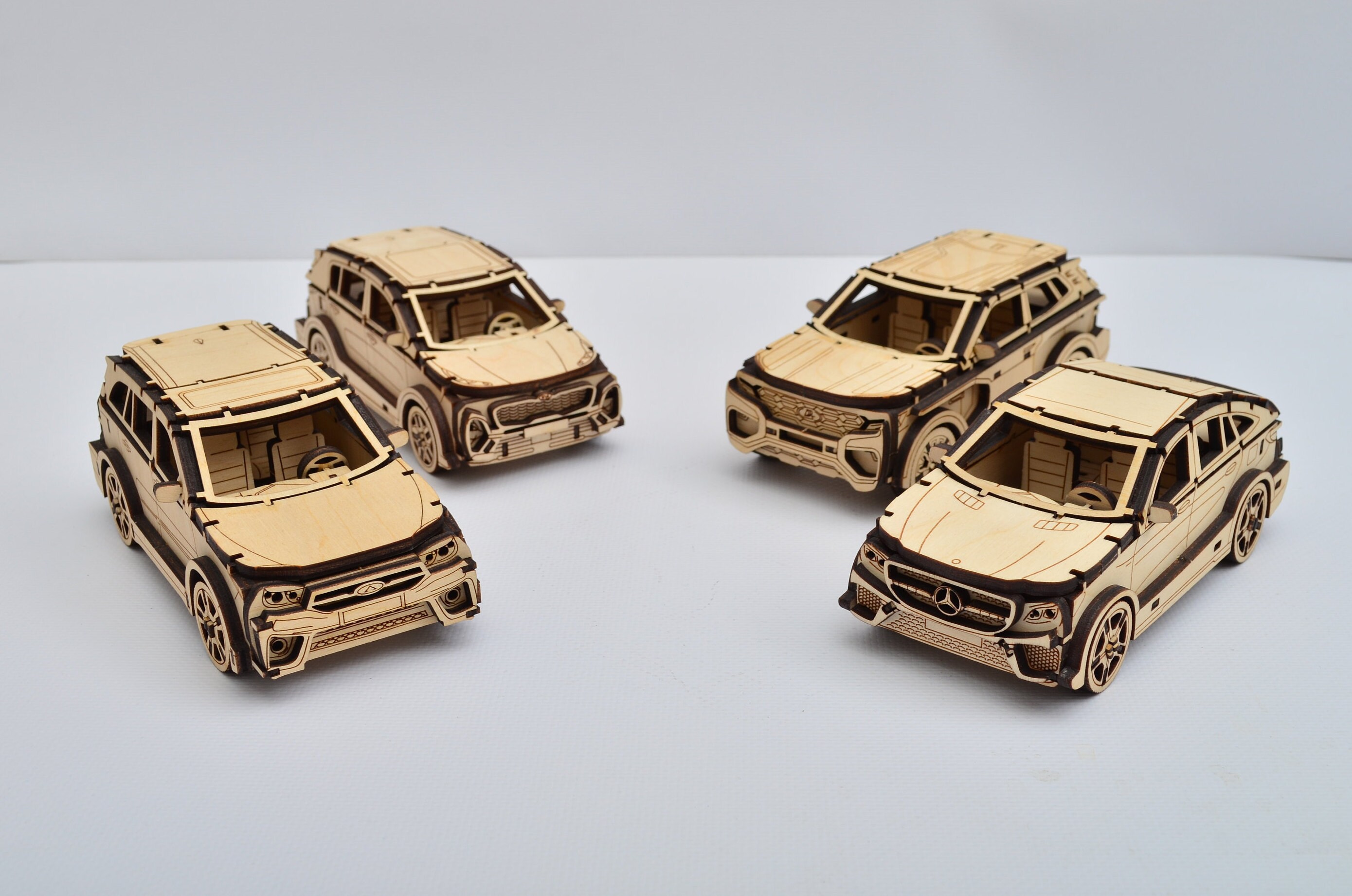 Laser cut files 3.7mm Car transporter with trailer and small Etsy