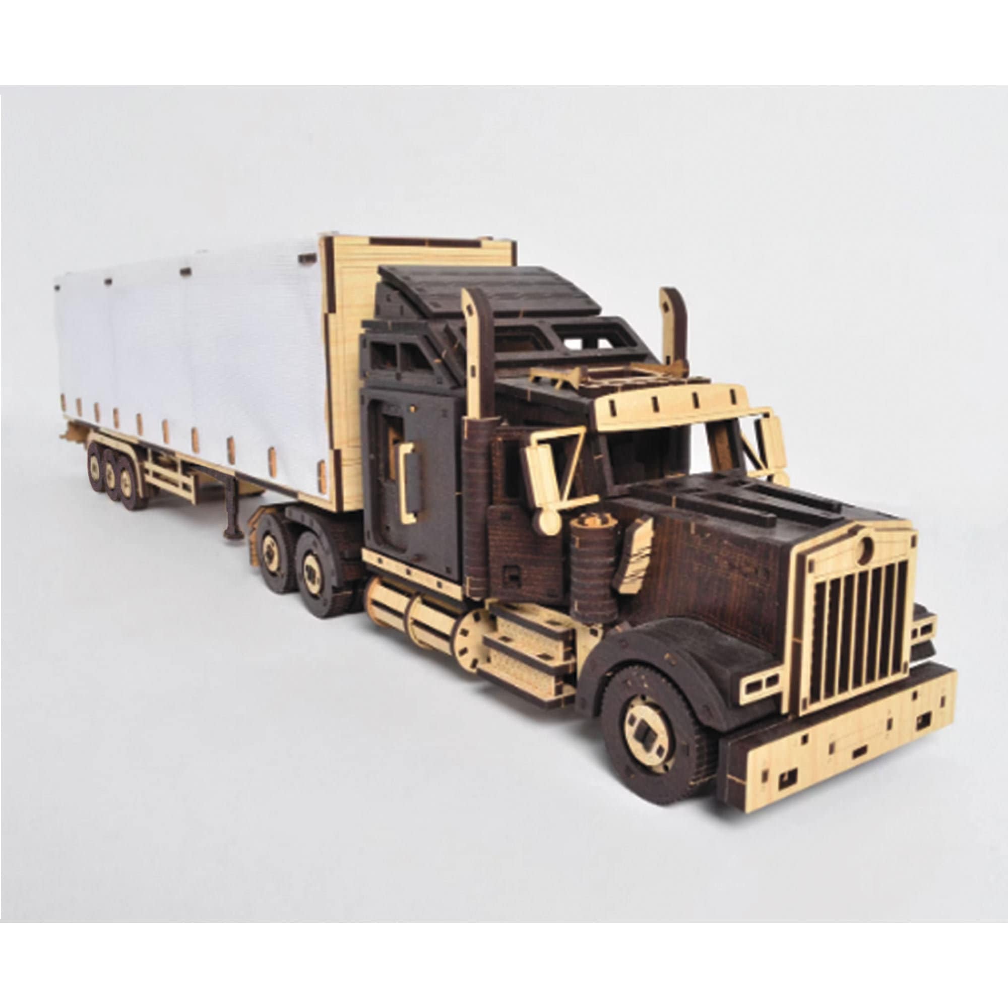 Camion américain en bois 3DBRT camion de transfert 3D camions de  construction en bois Puzzle en bois voiture camions en bois camion de  livraison VAN -  France