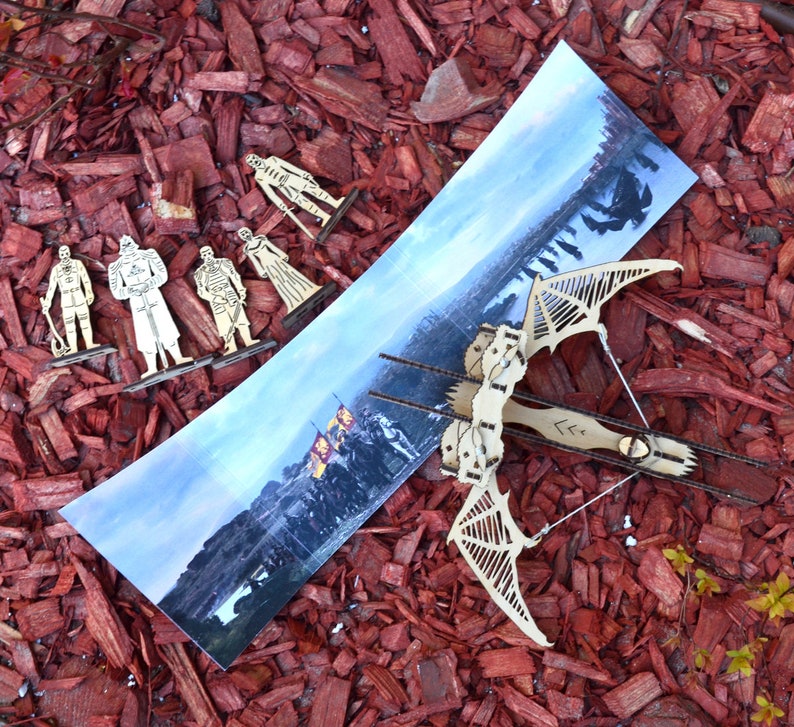 Laser Cut Files 3.7mm Wood Catapult Game Medieval Crossbow Etsy UK