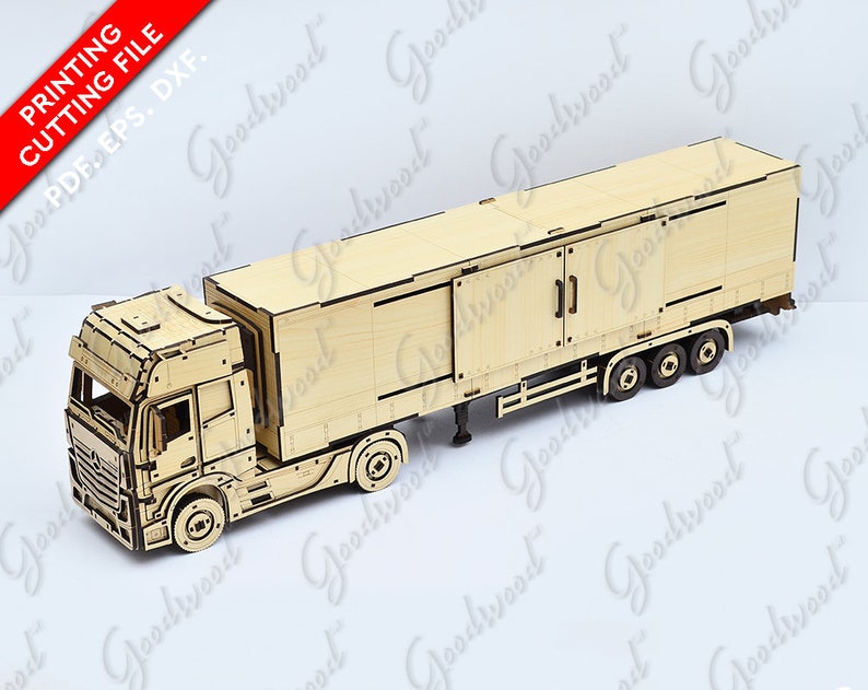 Download Laser Cut Files 3mm Cargo Truck Mers Refrigerator Vector Svg Etsy