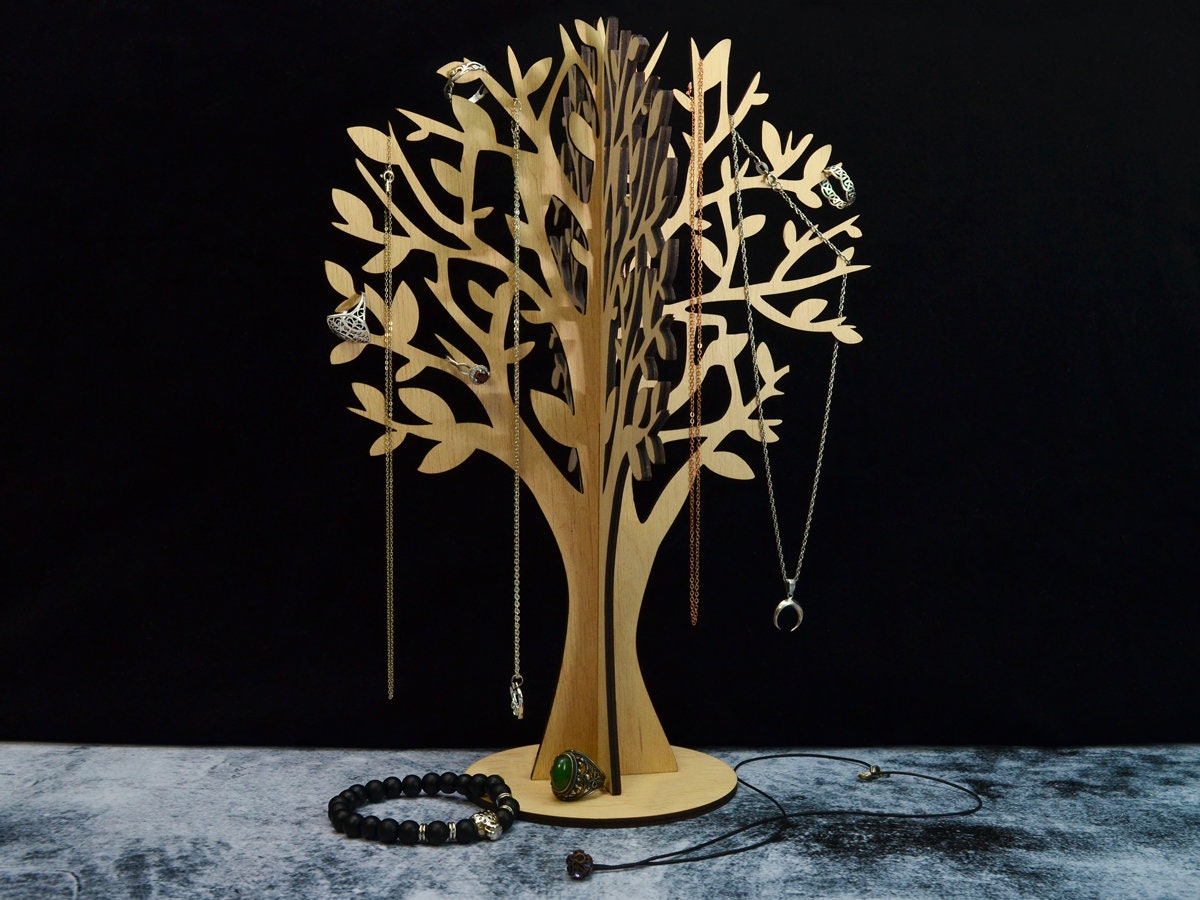 Jewelry Holder Tree Wood Jewelry Ring holder necklace Unique Etsy