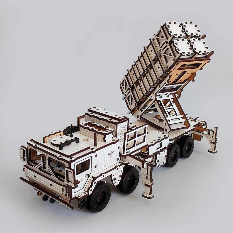 Wooden Command Module Prototypes 3D Wooden Anti-aircraft Missile System 3DBRT, Model Assembly Kit ...