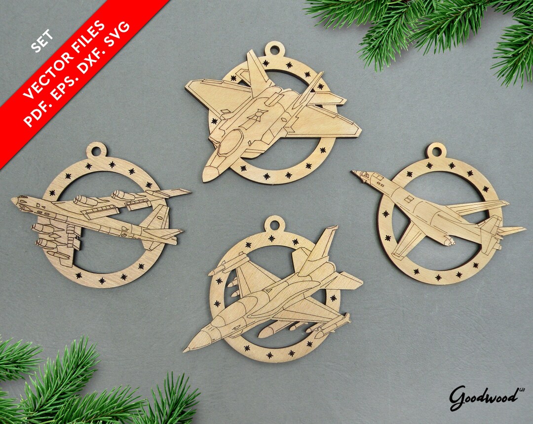 Fighters and Bombers SVG Laser Cut Files DXF Pdf EPS Etsy