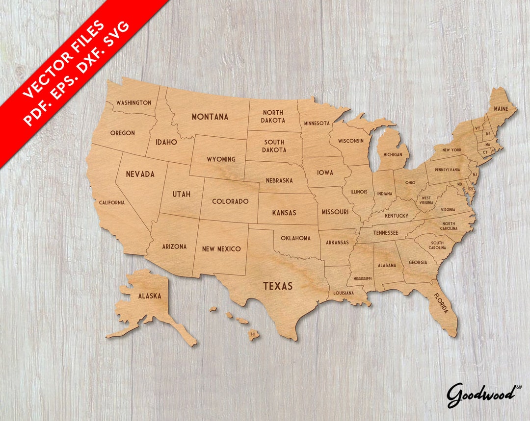 Laser Cut Files Big Wall Map USA - Il 1080xN.4903684135 1zio 