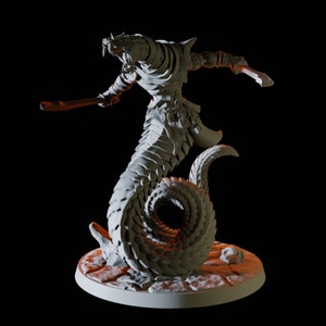 Yuan-ti Abomination Miniature A for D&D, Dungeons and Dragons, Pathfinder and many other tabletop games