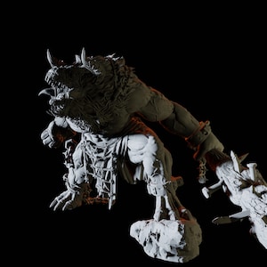 Miniatury Enraged Minotaur do gier D&D, Dungeons and Dragons, Pathfinder i wielu innych gier planszowych