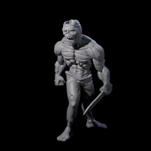 Roaming Zombie B Miniature for D&D, Dungeons and Dragons, Pathfinder and many other tabletop games