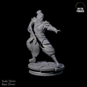 Snakey Monk Miniature for D&D, Dungeons and Dragons, Pathfinder and many other tabletop games