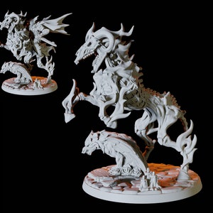 Nightmare Steed Miniature for D&D, Dungeons and Dragons, Pathfinder and many other tabletop games