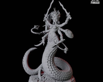 Marilith Demon Miniature for D&D, Dungeons and Dragons, Pathfinder and many other tabletop games