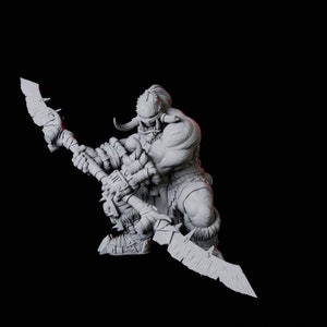 Orc Warrior Miniature F for D&D, Dungeons and Dragons, Pathfinder and many other tabletop games