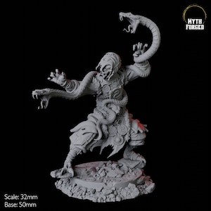 Yuan-ti Malison Snake Charmer Miniature D for D&D, Dungeons and Dragons, Pathfinder and many other tabletop games