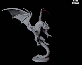 Miniatura de dragón cromático A para D&D, Dungeons and Dragons, Pathfinder y muchos otros juegos de mesa.
