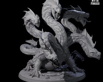Miniatura de Sickly Hydra para D&D, Dungeons and Dragons, Pathfinder y muchos otros juegos de mesa