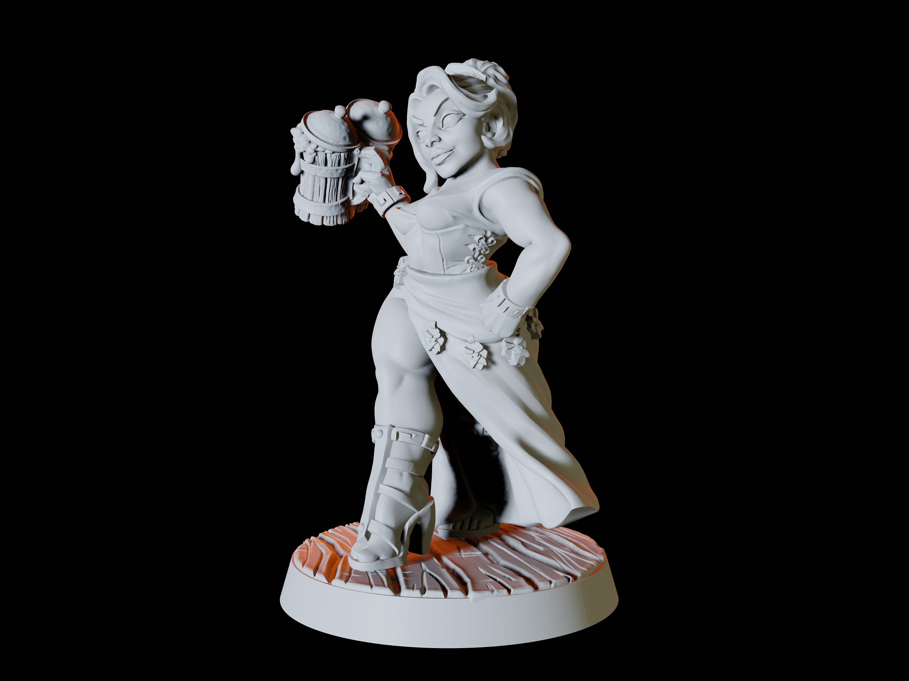 Sexy Pin up Dwarf Female Miniature for D&D Dungeons and | Etsy
