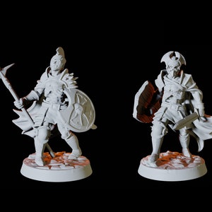 Two Undead Zombie or Skeleton Miniatures for D&D, Dungeons and Dragons, Pathfinder and many other tabletop games