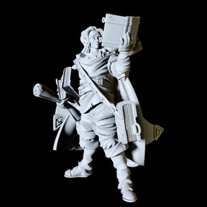 Elf Cartographer Merchant Miniature for D&D, Dungeons and Dragons, Pathfinder and many other tabletop games