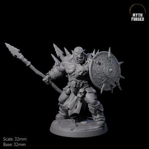 Marauding Orc Raider B Miniature for D&D, Dungeons and Dragons, Pathfinder and many other tabletop games