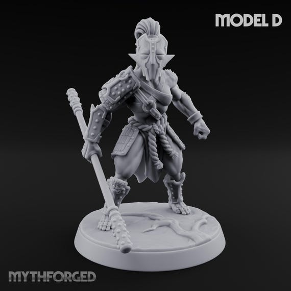 Shouldering the Blade Hadozee Warriors Miniature for D&D, Dungeons