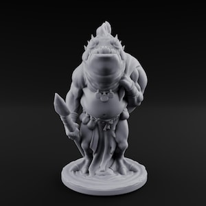 Figurine Grumpy Kua-Toa Fisher C pour D&D, Donjons et Dragons, Pathfinder et de nombreux autres jeux de table