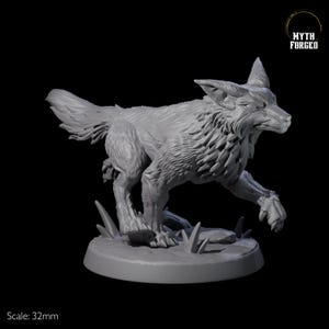 Playful Fox Miniature A for D&D, Dungeons and Dragons, Pathfinder and many other tabletop games