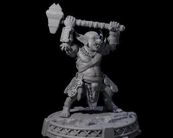 Bonebranch Goblin B Miniature voor D&D, Dungeons and Dragons, Pathfinder en vele andere tafelspellen