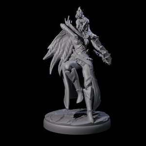 Roaming Dark Elf Ranger F Miniature for D&D, Dungeons and Dragons, Pathfinder and many other tabletop games