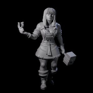 Horse Shoe Blacksmith Miniature for D&D, Dungeons and Dragons, Pathfinder and many other tabletop games