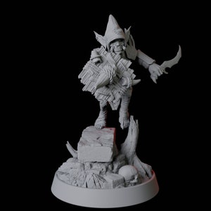 Skull Mask Goblin Miniature for D&D, Dungeons and Dragons, Pathfinder and many other tabletop games