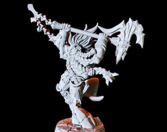Axe Wielding Dwarf Miniature for D&D, Dungeons and Dragons, Pathfinder and many other tabletop games
