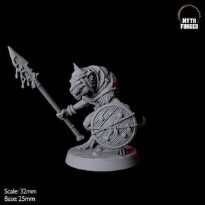Cunning Ratfolk Soldier Miniature A for D&D, Dungeons and Dragons, Pathfinder and many other tabletop games