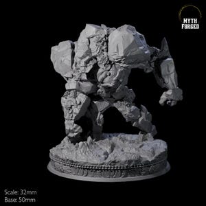 Waldstein Golem Miniatur für D&D, Dungeons and Dragons, Pathfinder und viele andere Tabletop Spiele