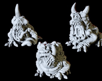 Plague Hezrou or Demon Toads for D&D, Dungeons and Dragons, Pathfinder and many other tabletop games