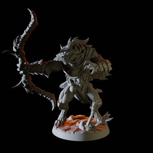 Archer Gnoll Miniature for D&D, Dungeons and Dragons, Pathfinder and many other tabletop games