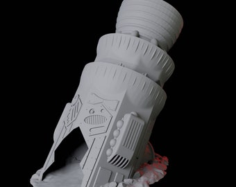 Torre de dados de nave espacial estrellada para Dungeons and Dragons, Pathfinder o cualquier TTRPG, ¡o cualquier juego con dados!