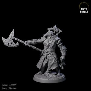 Penitent Plague Knight Miniature D for D&D, Dungeons and Dragons, Pathfinder and many other tabletop games