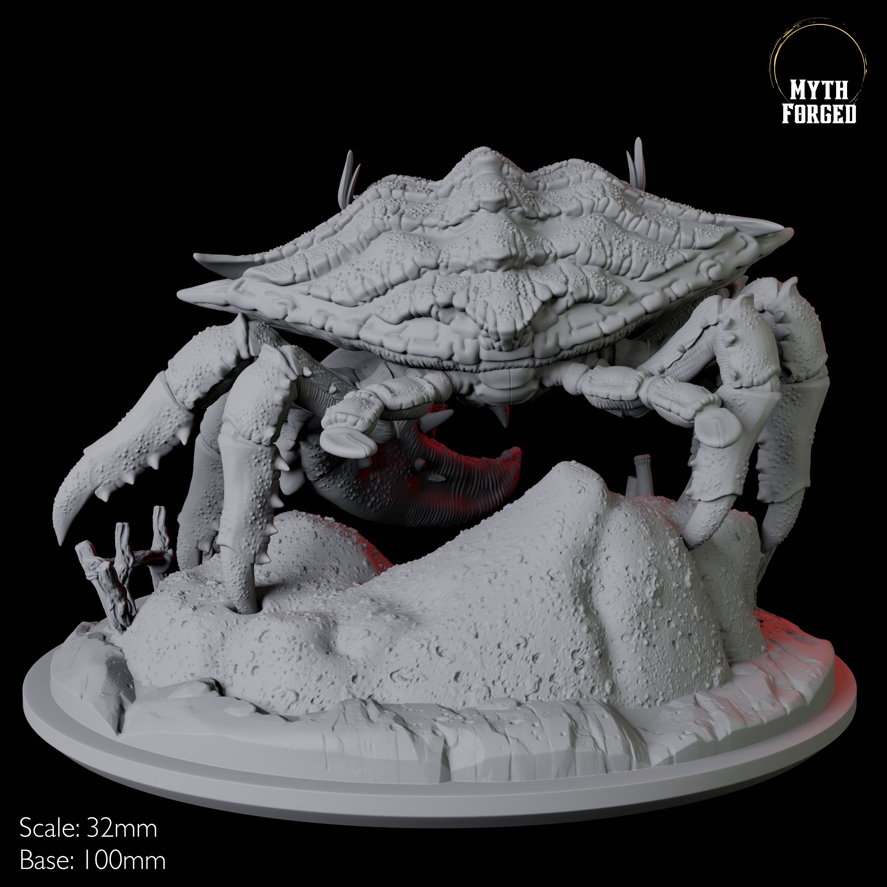 Tambanokano, the Giant Crab Miniature for D&D, Dungeons and