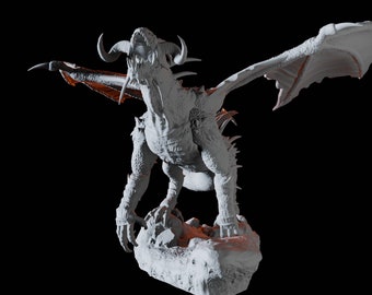 Black Dragon Miniature for D&D, Dungeons and Dragons, Pathfinder and many other tabletop games